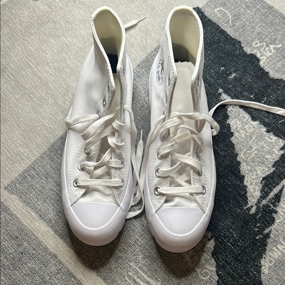 White platform converse